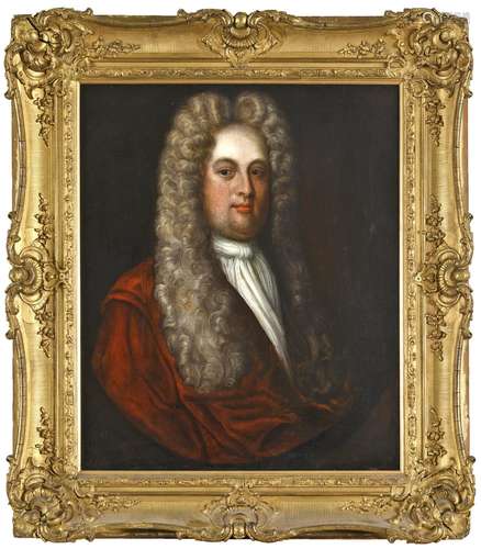 FOLLOWER OF JONATHAN RICHARDSON (1667-1745) PORTRAIT OF A GE...