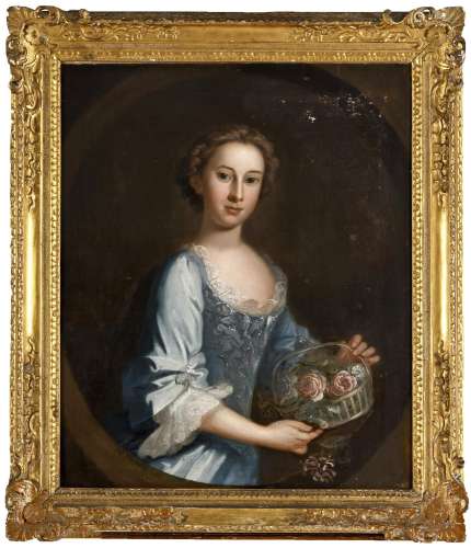 FOLLOWER OF FRANCIS HAYMAN , RA (1778-1776) PORTRAIT OF A GI...