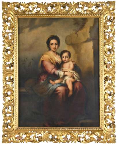 AFTER BARTOLOME ESTEBAN MURILLO (1618-1682) VIRGIN AND CHILD...