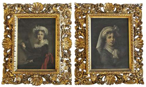 AFTER ELISABETH VIGEE LE BRUN (1755-1842) SELF PORTRAIT AT A...