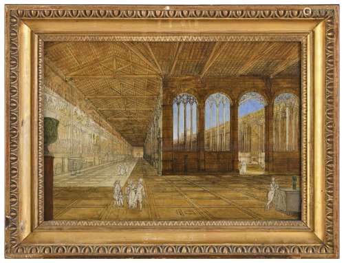 EMILIO BURCI (1811-1877) THE INTERIOR OF THE CAMPOSANTO MONU...