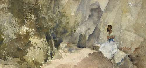 •SIR WILLIAM RUSSELL FLINT, RA, PRWS (1880-1969) PYRENEAN RE...