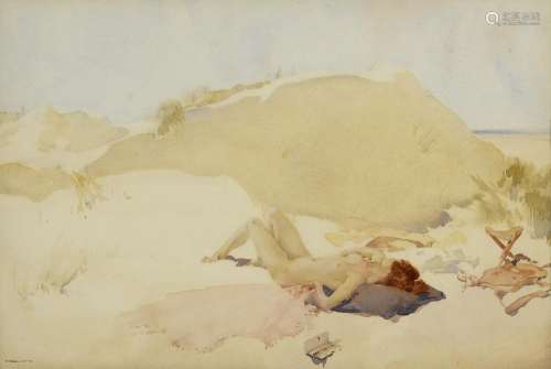 •SIR WILLIAM RUSSELL FLINT, RA, PRWS (1880-1969) IDLENESS (1...