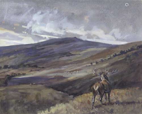 •PETER BIEGEL (1913-1988) EXMOOR Watercolour and gouache 18....