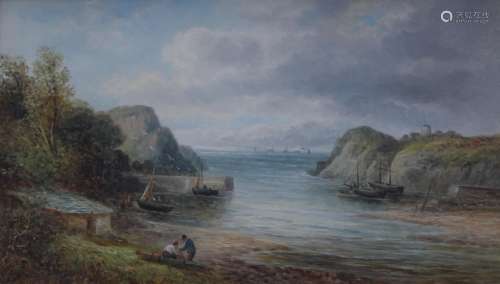 WALTER E. ELLIS (1849-1914) WATERMOUTH HARBOUR, ILFRACOMBE, ...