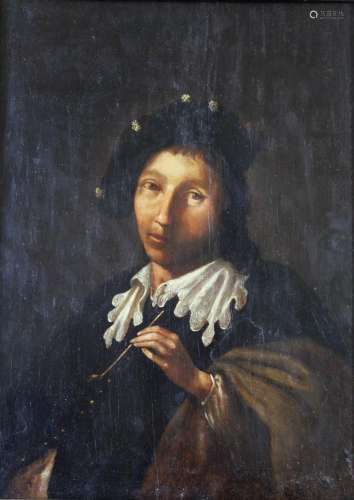 MANNER OF RICHARD BRAKENBURGH (1650-1702) MAN WITH A CLAY PI...