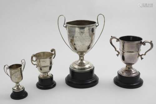 AN EDWARDIAN TWO-HANDLED TROPHY CUP 