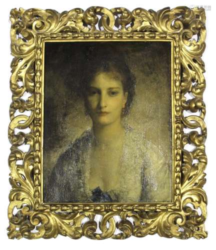LOUIS GUSTAVE RICARD (1823-1873) PORTRAIT OF MISS ALICE SCHL...