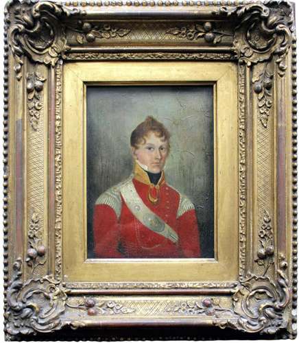 ENGLISH SCHOOL, Circa 1820 PORTRAIT OF LIEUTENANT KIRK Quart...