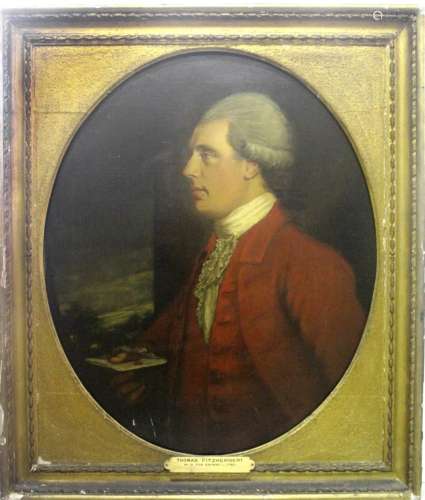 FOLLOWER OF GEORGE ROMNEY (1734-1802) PORTRAIT OF A GENTLEMA...