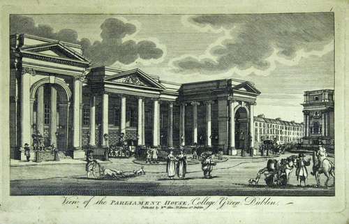 WILLIAM ALLEN (Fl.1778-1829) DUBLIN: VIEW OF THE PARLIAMENT ...