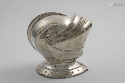 A VICTORIAN ELECTROPLATED NOVELTY SPOON WARMER in the form o...