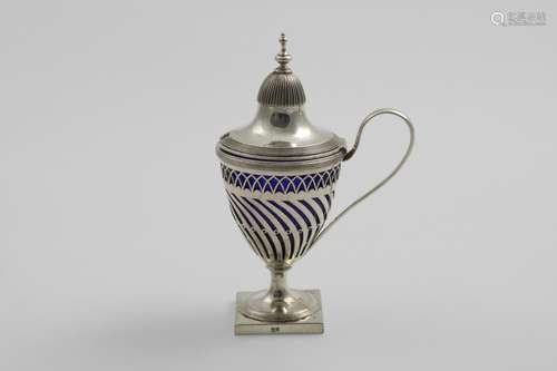 AN EARLY 19TH CENTURY DUTCH MUSTARD POT in the form of an ur...