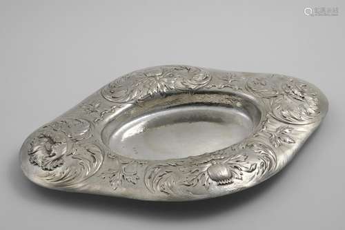 BY GILBERT MARKS:- A late Victorian handmade dish of shaped ...