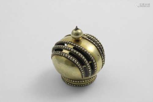 AN EARLY 19TH CENTURY GERMAN SILVERGILT COVER OR FINIAL in t...