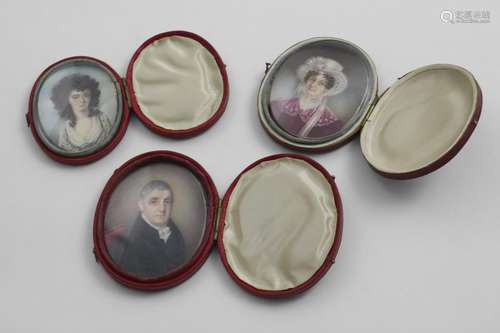 ENGLISH SCHOOL c.1830 Miniature portrait of a gentleman, pro...