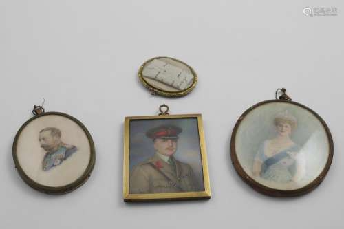 AN EARLY 20TH CENTURY MINIATURE PORTRAIT of the 2nd Viscount...