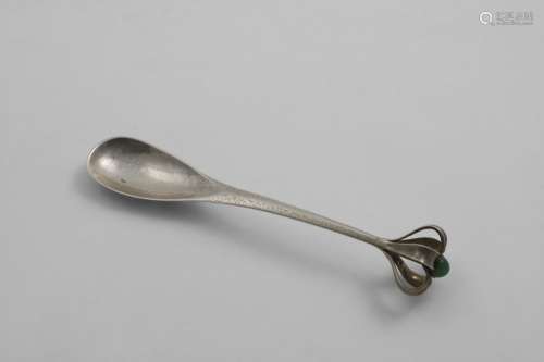 BY THE GUILD OF HANDICRAFTS:- An Edwardian handmade spoon wi...