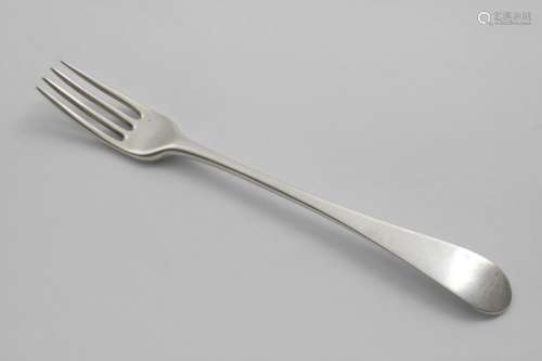 A GEORGE III SCOTTISH TABLE FORK by Patrick Robertson of Edi...
