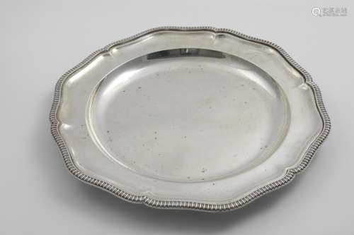 A GREAT WAR PERIOD SECOND COURSE DISH of shaped circular out...