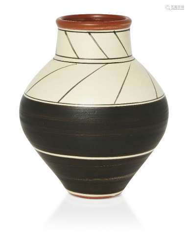Julian Stair (British 1955-), an earthenware vase c.1985, im...