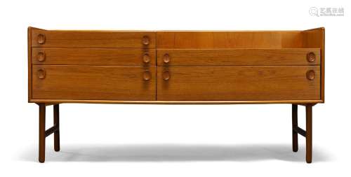 Meredew (British), a teak sideboard c.1960, applied manufact...