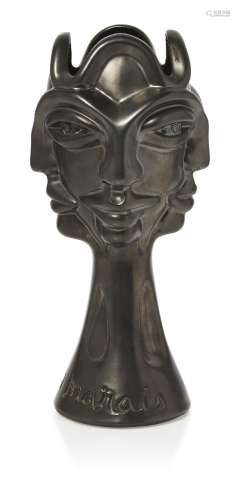 Jean Marais (French 1913-1998), a glazed terracotta 'Quatre ...