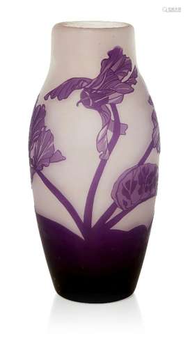 Arsall (German), a cameo glass vase c.1925, signed in cameo ...