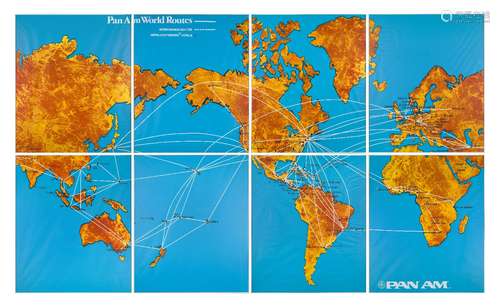 Pan-Am / InterContinental Hotels (American), a framed eight ...