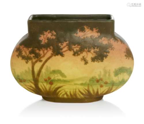 Amalric Walter (French 1870-1959), ceramic landscape vase Ea...