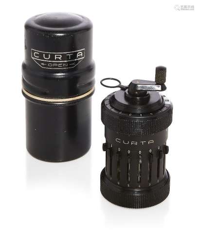 A Curta Type I mechanical Calculating Machine by Contina AG ...