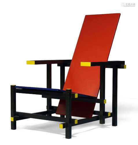 After Gerrit Rietveld (Dutch1888-1964), a 'Red and Blue' cha...