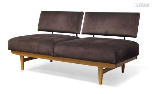 Walter Knoll (German 1876-1971), a two seater sofa daybed c....