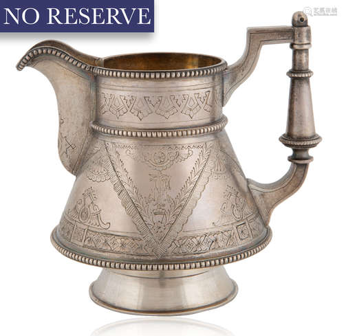 A RUSSIAN SILVER PITCHER, WORKMASTER EMELIAN KUZNETSOV, ST. ...