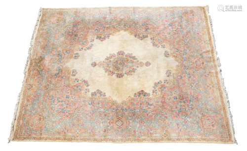 A LARGE VIRGIN WOOL PERSIAN AREA RUG, AVAKIAN BROS INC.,IRAN...