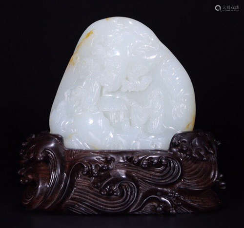 HETIAN JADE CARVED ORNAMENT