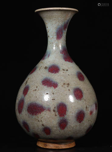 JUNYAO GLAZE PURPLE SPLASHED VASE