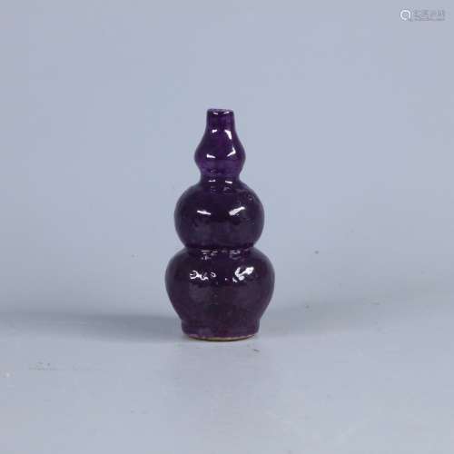 清 茄皮紫葫芦瓶
