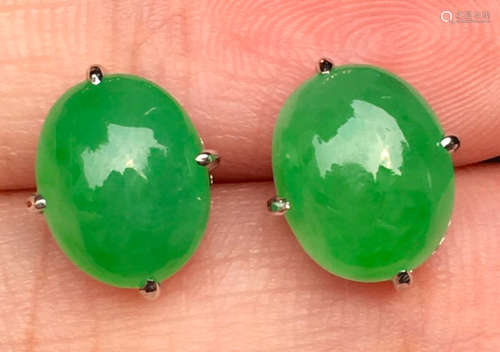 ICY GREEN JADEITE EARRINGS