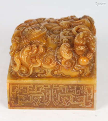TIANHUANG STONE BEAST PATTERN SEAL