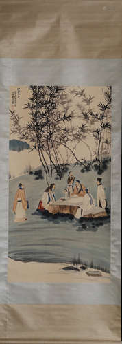 ZHANGDAQIAN VERTICAL AXIS PAINTING