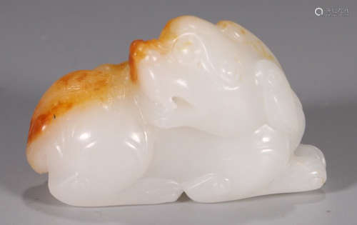 HETIAN JADE CARVED BEAST