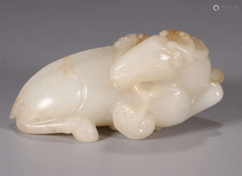 HETIAN JADE CARVED DEER