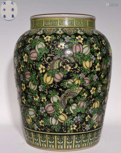 KANGXI MARK SANCAI GLAZE JAR