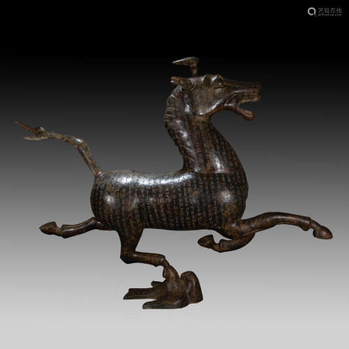 CHINESE HAN DYNASTY BRONZE HORSE