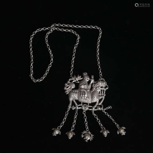 CHINA QING DYNASTY SILVER LOCK