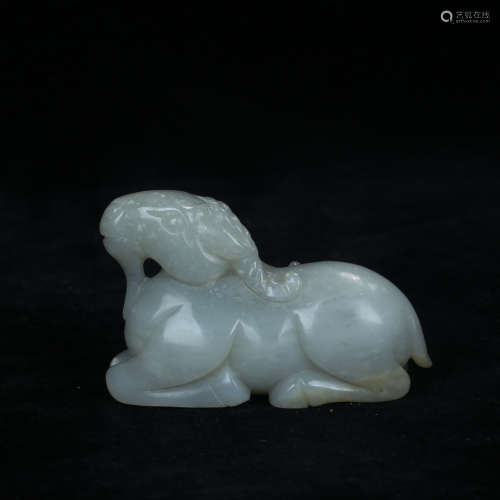 HETIAN JADE SHEEP, QING DYNASTY, CHINA