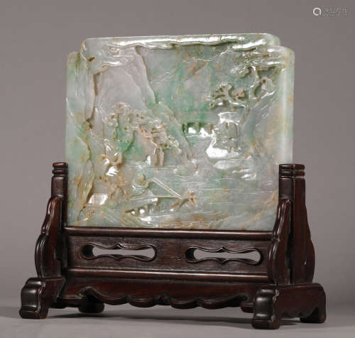Qing Dynasty - Jadeite Screen