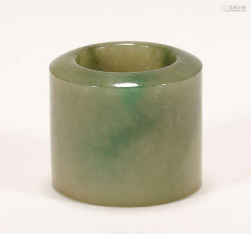 Qing Dynasty - Jadeite Thumb Ring