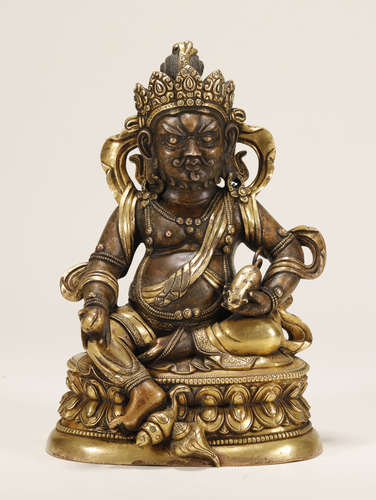 Qing Dynasty - Gilt God of Wealth Statue